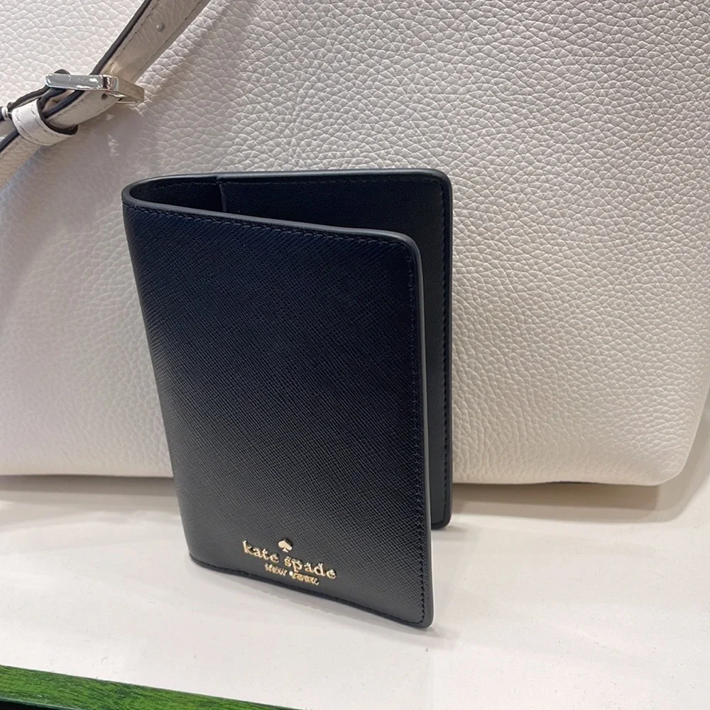 Kate Spade Madison Leather Passport Holder, Crush Proof, Black
NWT - Picture 8 of 16